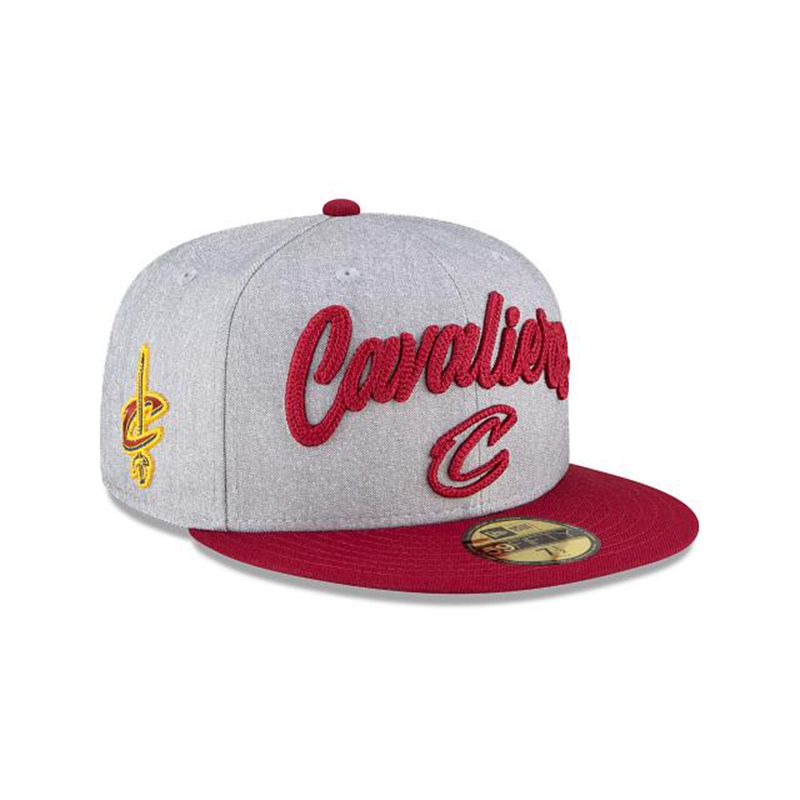 NBA Cleveland Cavaliers Draft 59Fifty Fitted (KLN9874) - Grey New Era Caps